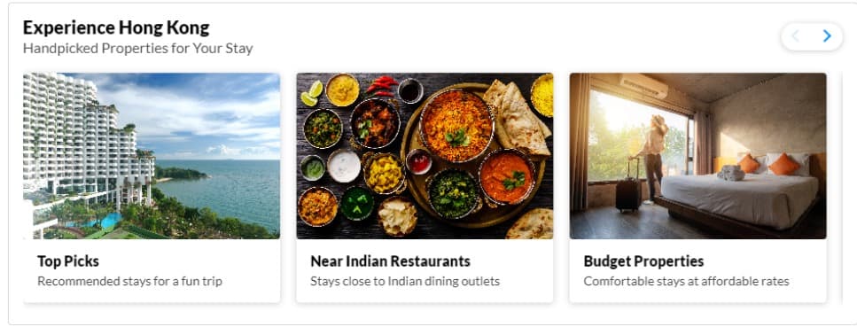 MakeMyTrip Experience Hong Kong destination collection